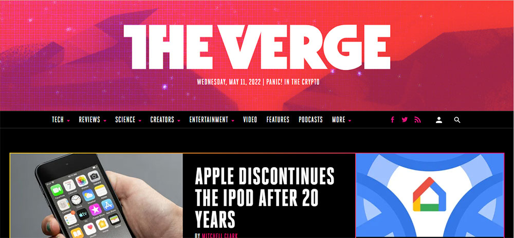 web công nghệ thông tin The Verge