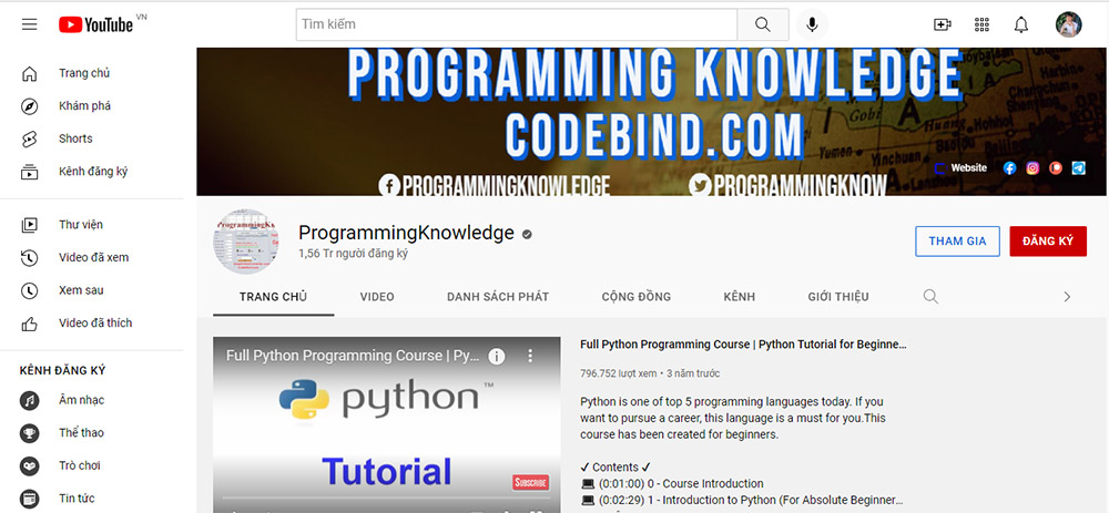 học ios qua kênh Programming Knowledge