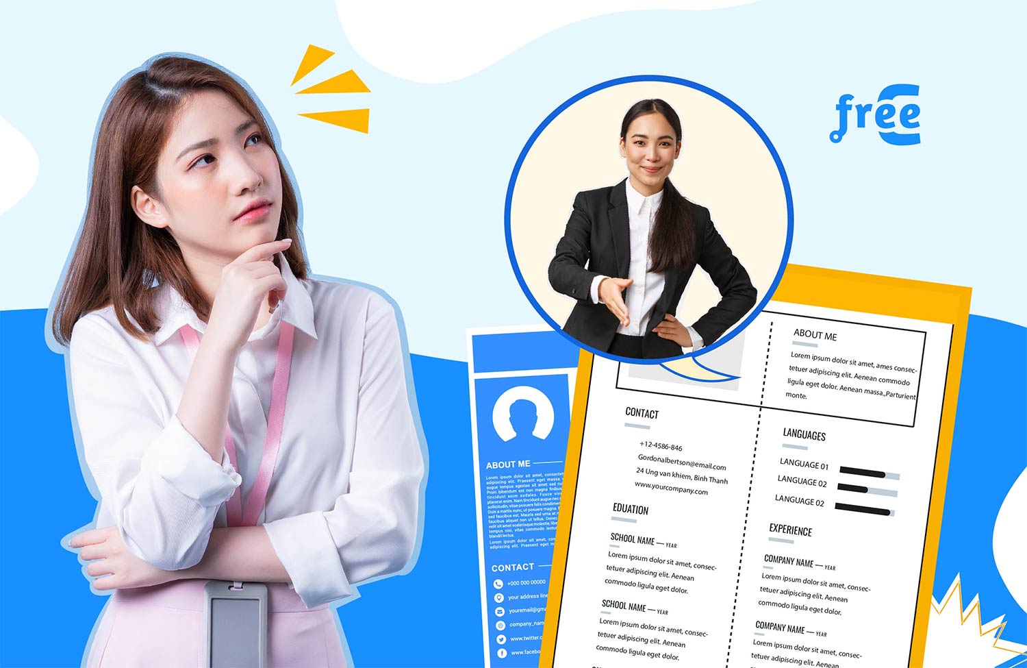 Mẫu CV Senior Human Resource ấn tượng